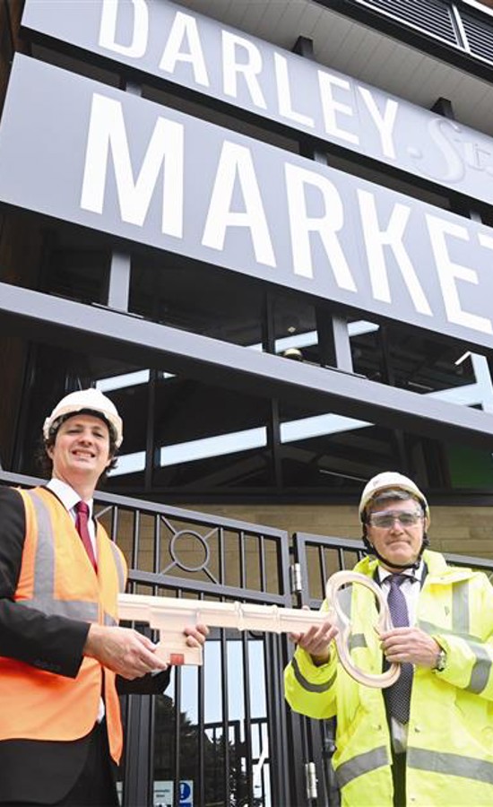 Bradford city centre market hall building officially handed over